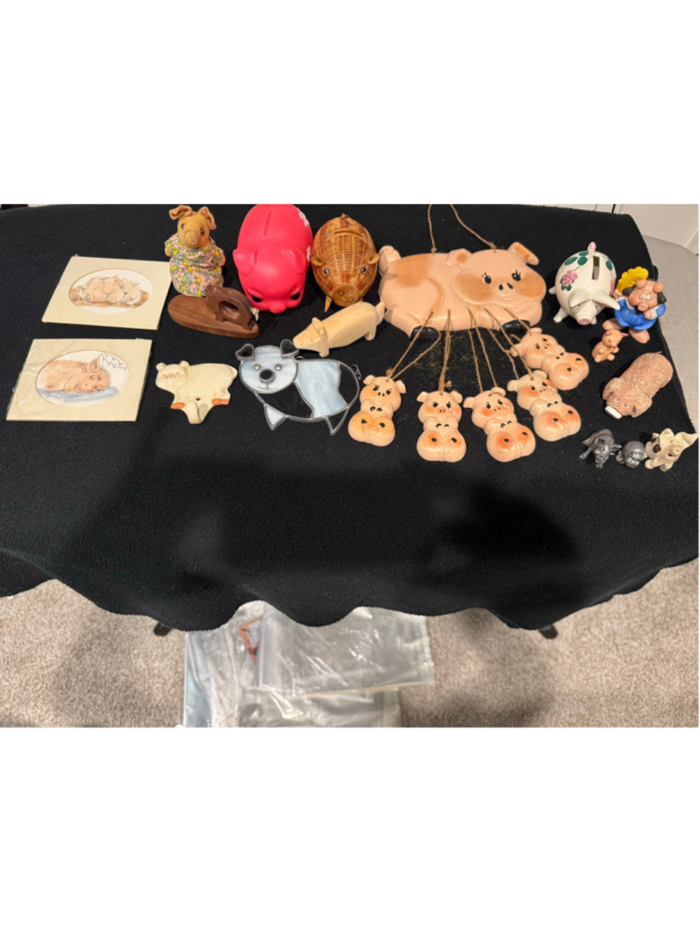 Unbranded Vintage 17 Piece Pig Decor Collection